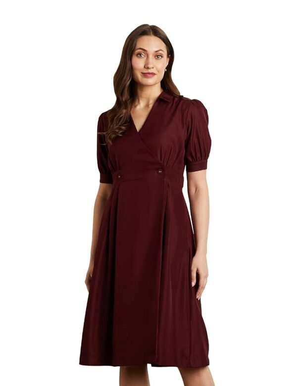 Symbol Premium Women's Fit & Flare Wrap Dress